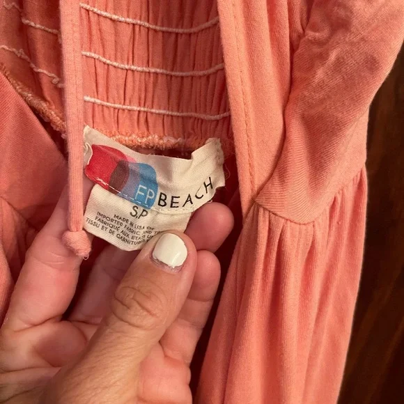 Free People FP Beach Weekend Chill-Out Ruched Harem Cut Out Jumper jumpsuit S - Picture 6 of 9